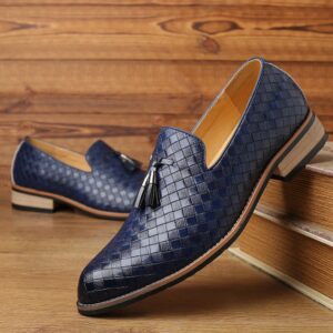 The Azure Artisan Woven Tassel Loafer