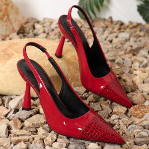 The Seraphina Slingback Heel 👠✨ - Red