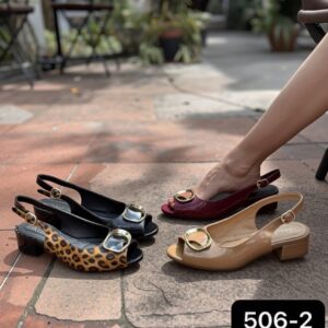 The Aldo Patent Slingback Low-Heel Sandal