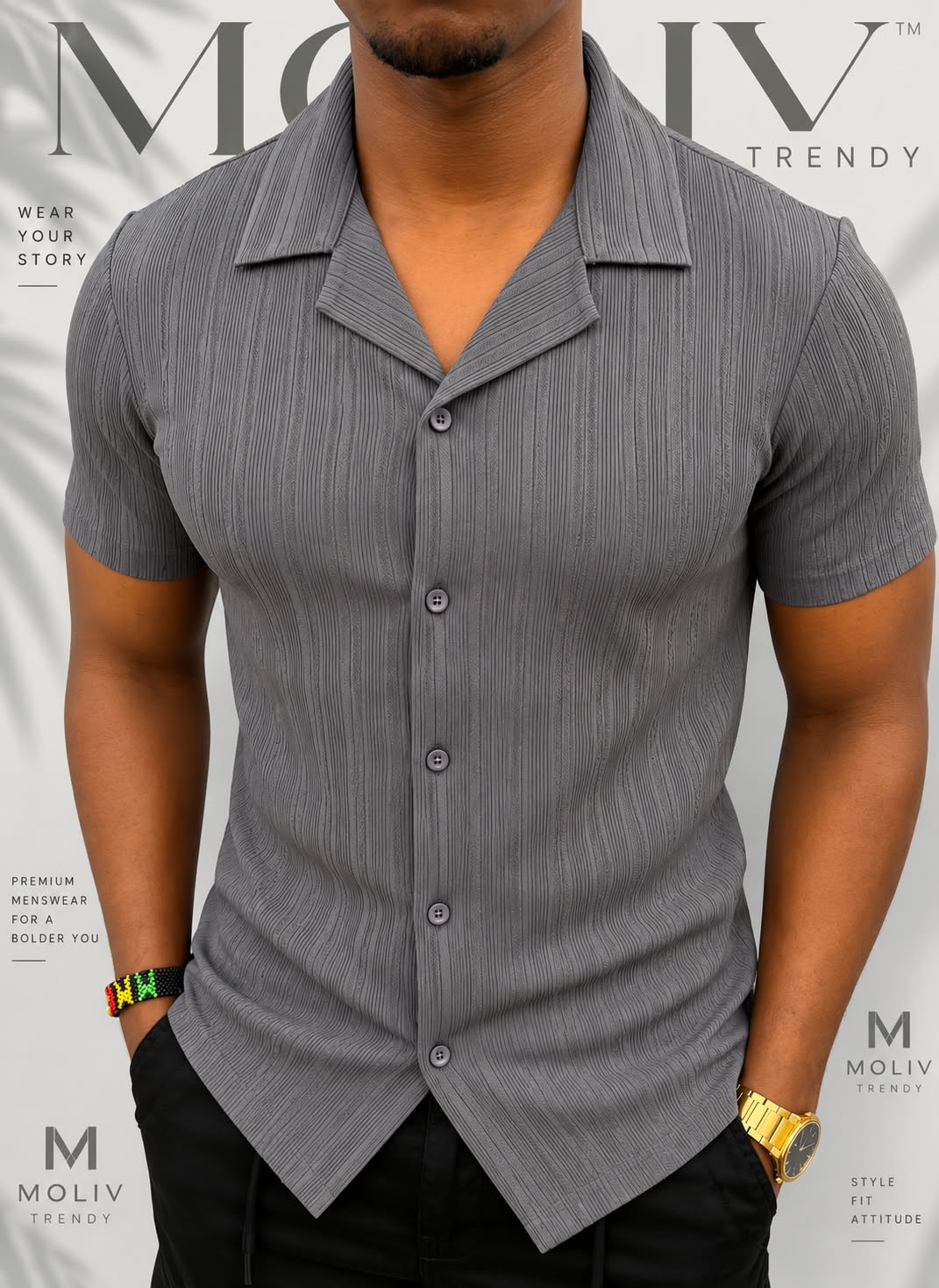 The Verve Textured Cuban Shirt - Image 2