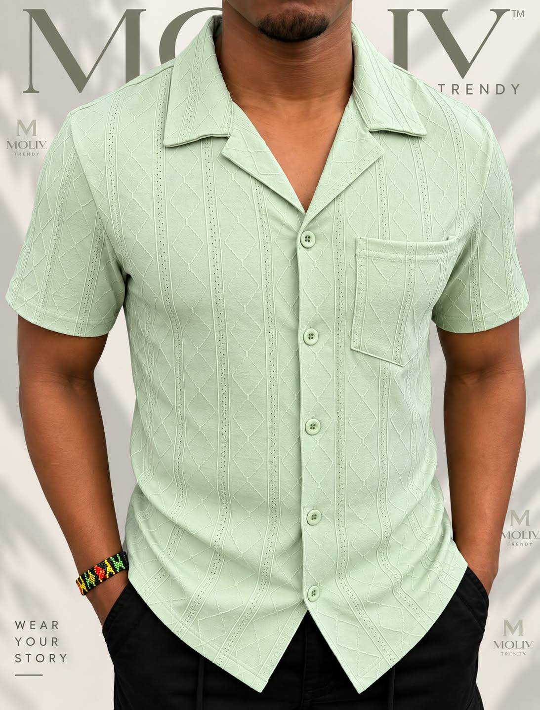 The Verve Textured Cuban Shirt - Image 8